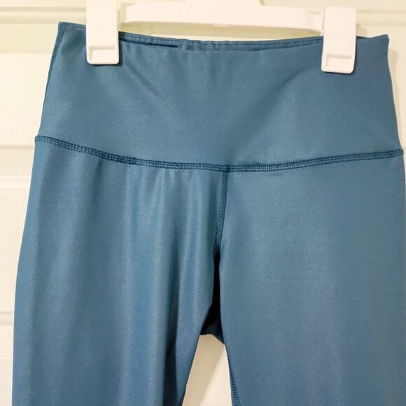 90 Degree By Reflex Blue Leggings Women's For Yoga and Exercise Size S - Picture 3 of 10